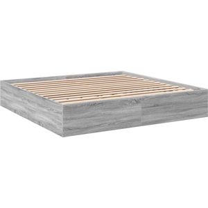 vidaXL-Bedframe-bewerkt-hout-grijs-sonoma-eikenkleurig-180x200-cm