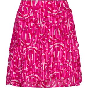 Lofty Manner Rok Skirt Saige Pd31 312 Pink Swirl Print Dames Maat - XL