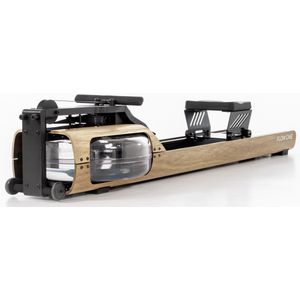 Stil-Fit Flow One Roeitrainer Eikenhout - Waterweerstand, Compact Design | Full-Body Workout | Houten Frame | 4,3"" Touchscreen