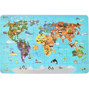 CLASSIC WORLD Puzzel Wereldkaart Continenten 48 St.
