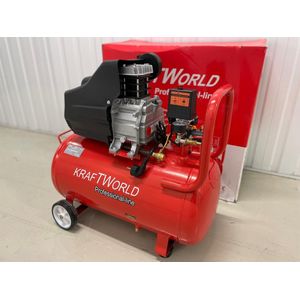 Compressor - 50 Liter - luchtcompressor - Professioneel model - Air compressor - 2 uitgangen - Olie vrij - Gereedschap - 1400W - 47mm - 8 bar - 2023 NEW MODEL - SPECIAL EDITION