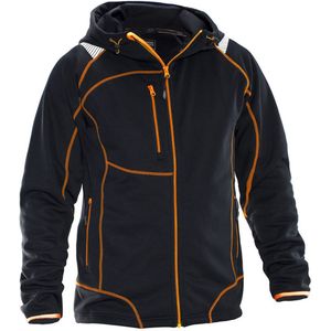 Jobman 5150 Hoodie Vision 65515053 - Zwart/Oranje - XXL