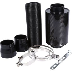 Carbon fiber cold air filter introduction suction tube hose kit 7cm for your car