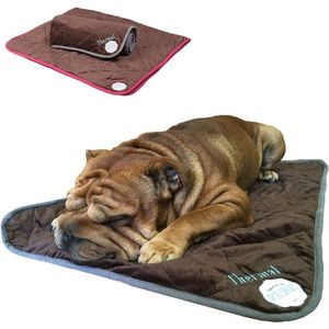 Rexa® Zelfverwarmende thermische deken voor honden 90 x 30 cm  | Wasbaar kussen dieren deken hondendeken |  Thermo mat hondenkussen dierenkussen