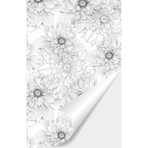 Zelfklevend behang bloemen - decoratief voor woonkamer of slaapkamer - 40 cm x 600 cm