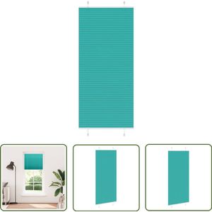 vidaXL Plissé rolgordijn - 85x200 cm - Petrol groen Plisségordijn - Rolgordijnen - Privacy Screen - Zonwering - Kamer Decoratie