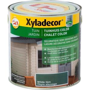 Xyladecor Tuinhuis Color - Houtbeits - Wilde Tijm - Mat - 2,5L