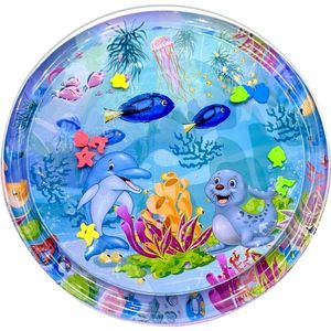 Livano Waterspeelmat - Watermat - Baby - Speelmat - Binnen - Buiten - Kraamcadeau - Opblaasbaar - Paars