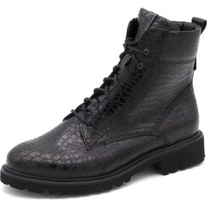 Durea Dames Veterboot - 9722-188-1128 Zwart - Wijdte K - Maat 6½ (40)