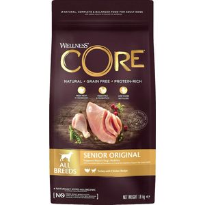 Wellness Core Grain Free Dog Senior Original Kalkoen&Kip - Hondenvoer - 10 kg
