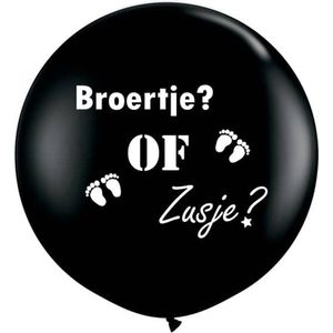 Broertje of Zusje Zwart helium