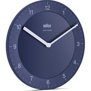 Braun BC06BL-DCF - Wandklok - Radiogestuurde tijdsaanduiding - Analoog - Blauw