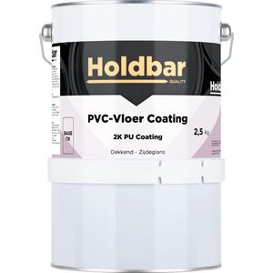 Holdbar PVC-Vloer Coating Zwartgrijs (RAL 7021) 2,5 Kg - Vloerverf - Alle kleuren - Hecht direct op PVC - Slijtvast - UV-bestendig - Gemakkelijk te reinigen - Beschermt PVC-Vloer - 2 Componenten Verf