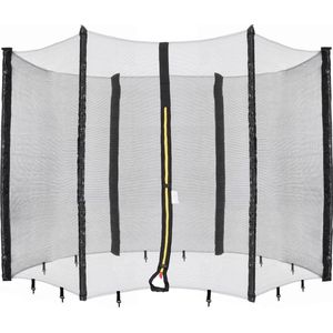 Arebos veiligheidsnet trampoline | Ø 244 cm | 6 palen | vervangingsnet | veiligheidsnet | UV-bestendig | weerbestendig | dichtgemetseld | afsluitbaar