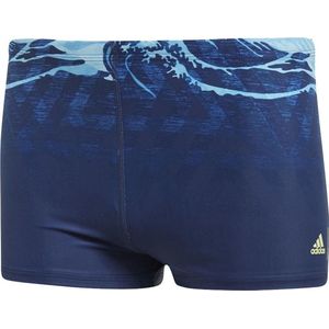 Adidas fit parley boxer zwembroek in de kleur blauw/groen.