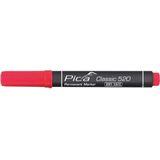 Pica 520/40 Permanent Marker - Rond - Rood - 1-4mm