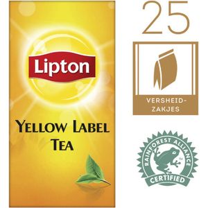 Thee lipton yellow label 25x1.5gr | Pak a 25 stuk | 6 stuks