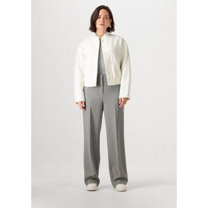 Minus Isma Bomber Jassen Dames - Zomerjas - Wit - Maat 38