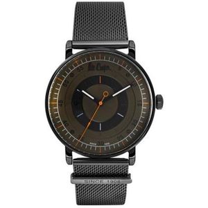 Lee Cooper LC06981.670 - Horloge - Analoog - Mannen - Heren - Milanese band - Groen - Zwart - Bruin