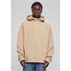 Urban Classics - Oversized Polar Fleece Half Zip Hoodie/trui - XL - Beige