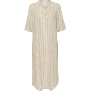 Kaffe Jurk Kamilia Kaftan Dress 10508312 Chinchilla/chalk Stripe Dames Maat - 38