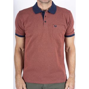 Pre End - Heren poloshirt - Regular fit - Henna Red - Maat XL