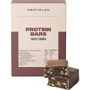 Protiplan | Reep Chocci Crunch | 7 x 44 gram | Eiwitrepen | Koolhydraatarme sportvoeding | Afslanken met Proteïne repen