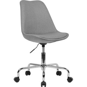 Bureaustoel - Stoel - Design - In hoogte verstelbaar - Lichtgrijs