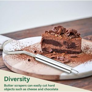 Titel: Mes Chocolade Kaas Scheerapparaat Krultang Rasp voor Cake Decoraties