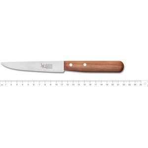 Robert Herder Steakmes met Fijne Kartels - Buckels - RVS - 11 cm - Heft Kersenhout