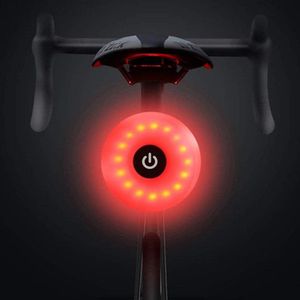 Multifunctioneel USB Oplaadbaar Fiets Achterlicht - Waterdicht en Veiligheidslicht met 5 Lichtmodi - Perfect voor Fiets, Helm en Rugzak