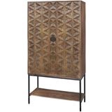 Trinity 2-deurs kast met onderplank, Mango Brown Walnut - Mix & Match Collection