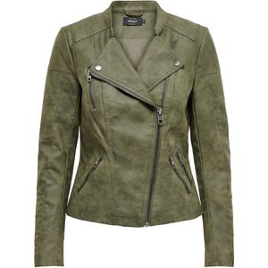 ONLY ONLAVA FAUX LEATHER BIKER OTW NOOS Dames Jas - Maat 34