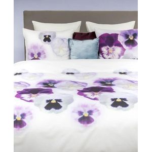 HNL Pure Cotton Violet Dekbedovertrek - Eenpersoons - 135x200 + 80x80 cm - Multi