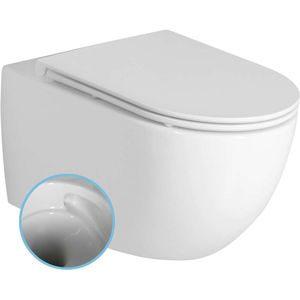 Bruckner Fulda - Hangend toilet, Vortex randloos, wit 201.408.4