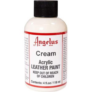 Angelus Leather Acrylic Paint - textielverf voor leren stoffen - acrylbasis - Cream - 118ml