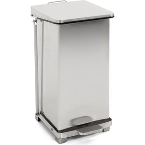 V-part - Industriële pedaalemmer 45 ltr - Stainless steel - mat RVS