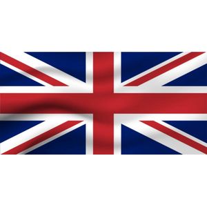 Partychimp Vlag UK United Kingdom - 90x 150 Cm - Blauw/rood/wit