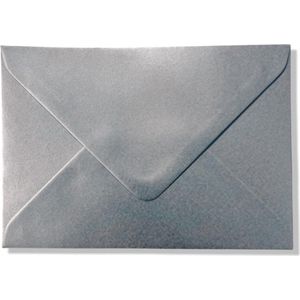 Cards & Crafts 100 Luxe enveloppen - C6 - Zilver - 110grams - 162x114mm