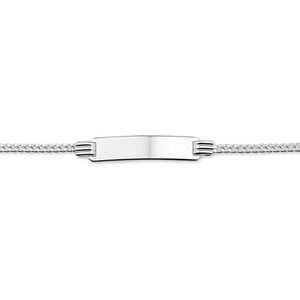 Yep! Graveerarmband Gourmet Plaat 4,8 mm 13 - 15 cm - Zilver