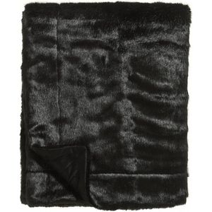 Luxe en Hoge Kwaliteit Bontplaid XL - Black Panther - 150x200cm - Woondeken - Plaid - Zwart