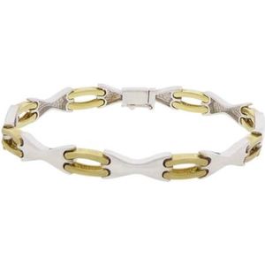 Bicolor gouden armband