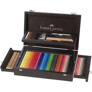 Faber-Castell kleurpotloden - Art&Graphic assortiment - houten kist 125 stuks - FC-110085