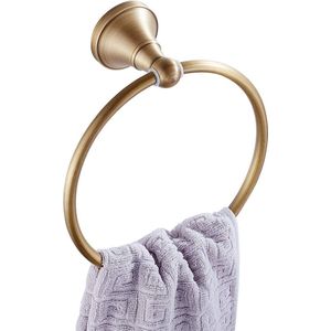 La'Moussawi ® Stijlvolle Wandgemonteerde Handdoekhouder met Brons Afwerking voor Badkamer