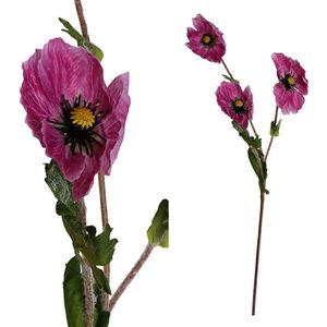 PTMD Garden Bloem Anemone Kunsttak - 35,5 x 11,5 x 68,5 cm - Roze