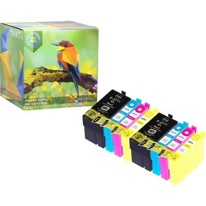 Ink Hero - 8 Pack - Inktcartridge / Alternatief voor de Epson 27XL T2711 T2712 T2713 T2714 WorkForce WF-3620DWF, WF-3640DTWF, WF-7110DTW, WF-7610DWF, WF-7620DTWF, WF-7620DWF, WF-7620TWF