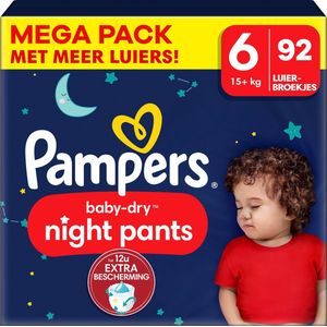 Pampers - Baby Dry Night Pants - Maat 6 - Mega Pack - 92 luierbroekjes