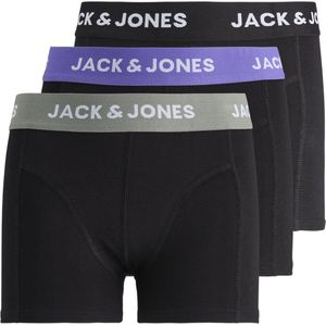 JACK&JONES JUNIOR JACAXEL SOLID TRUNKS 3 PACK JNR SN Jongens Onderbroek - Black Black - Black