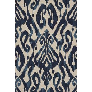 Vloerkleed Sanderson Kasuri Indigo 446208 - maat 160 x 230 cm