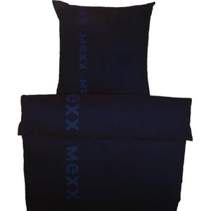 Mexx Basic Dekbedovertrek - Eenpersoons - 140x200/220 cm - Grey